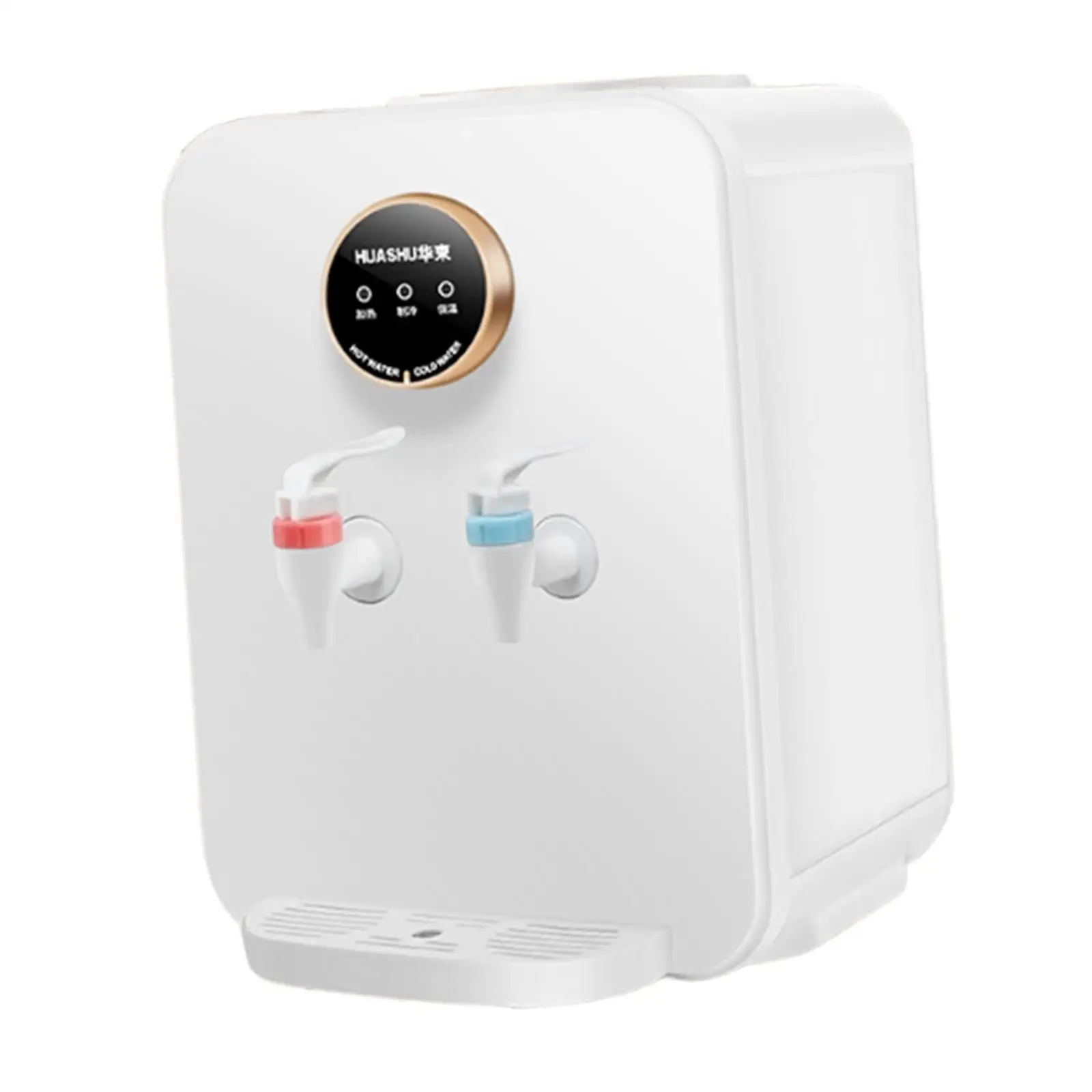 Countertop Hot and Cold Water Dispenser with Removable Drip Tray for Home Office Dorm Instant Drink Machine