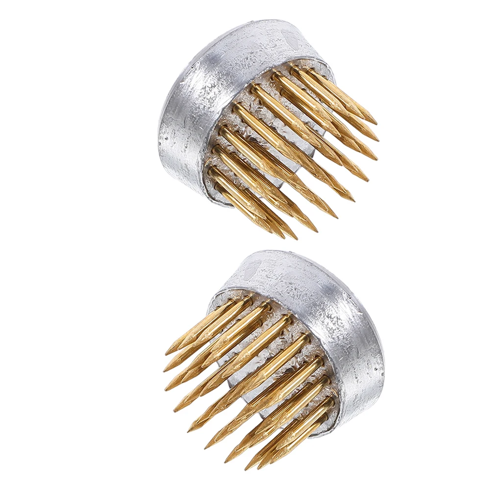 

2 Pcs Flower Arrangement Frog Floral Pin Arranger Accessories Bouquet Holder for Artificial Flowers Arranging Frogs Copper