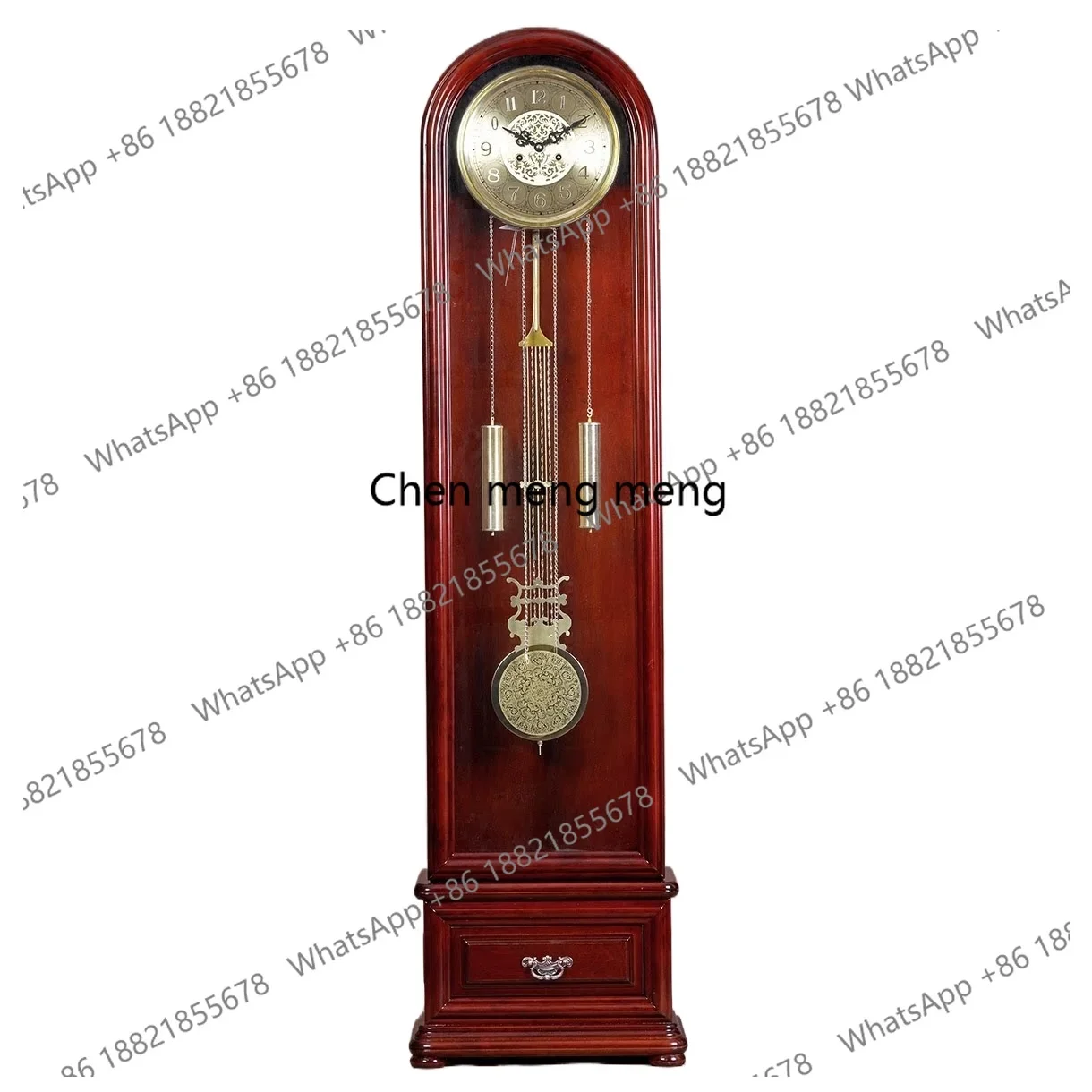 d178 Drawer European floor clock Atmospheric living room Solid wood mechanical clock Classical timekeeping Chinese clock