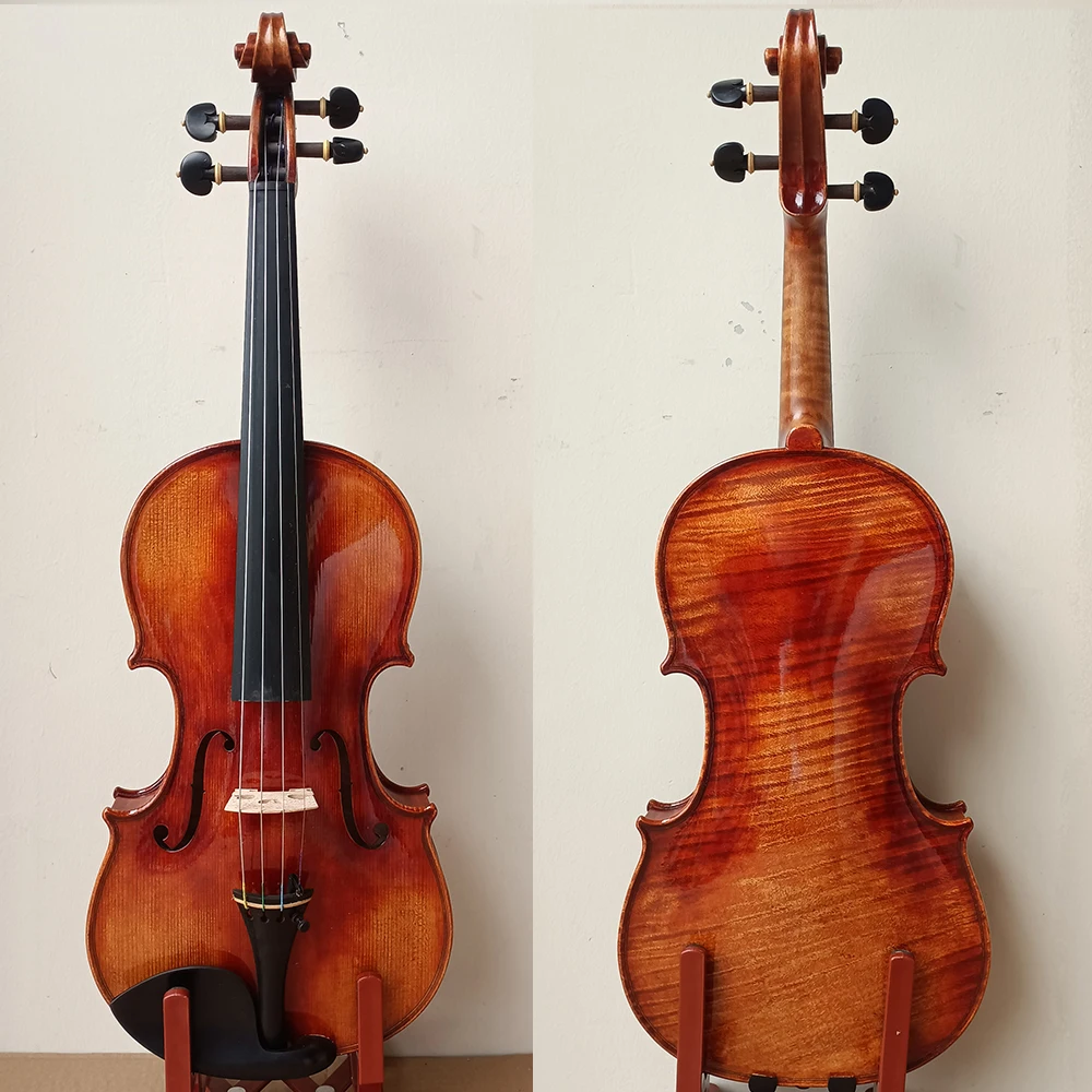 

40 years European Handmade Violin copy Stradivarius 1715 4/4 Italian oil varnish vionlin professional musical instrument violino