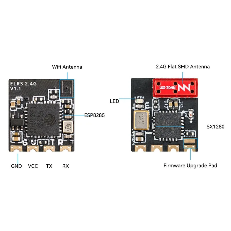For BETAFPV Original ELRS Lite Receiver with 2.4G Tower/Plate Antenna Drone Accessories