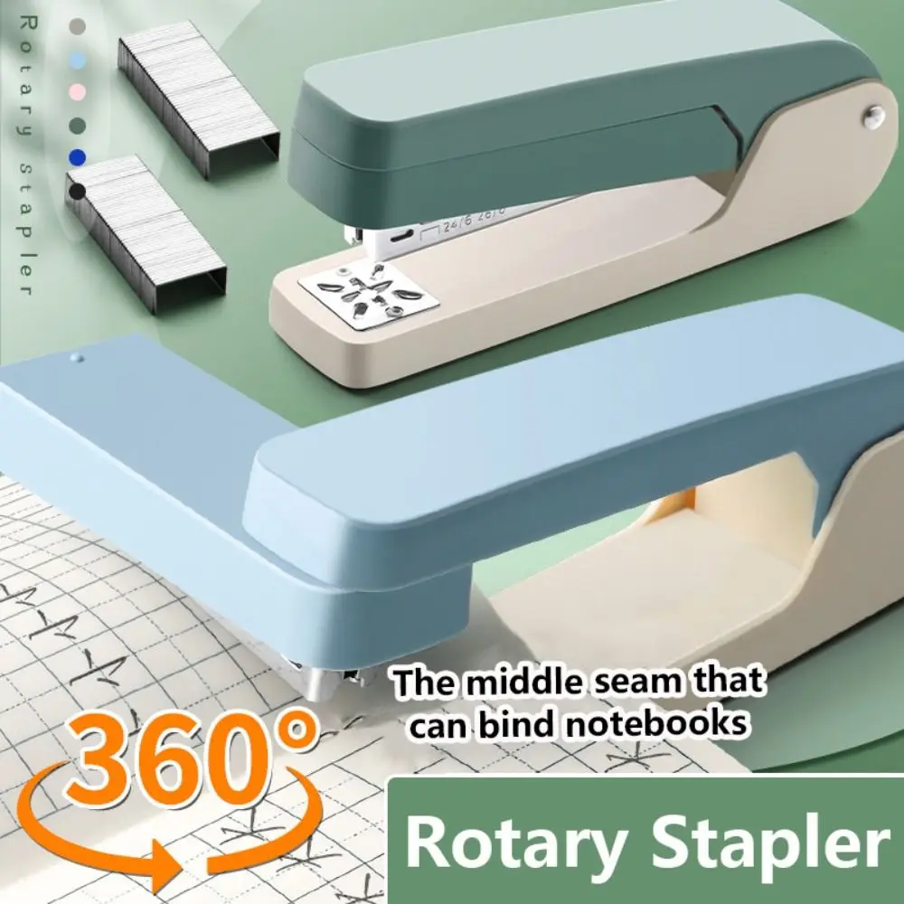 

Use 24/6 Staples Stapler 360 Degree Rotary Effortless Heavy Duty Stapler Multifunction Heavy Duty Manual Binding Tool