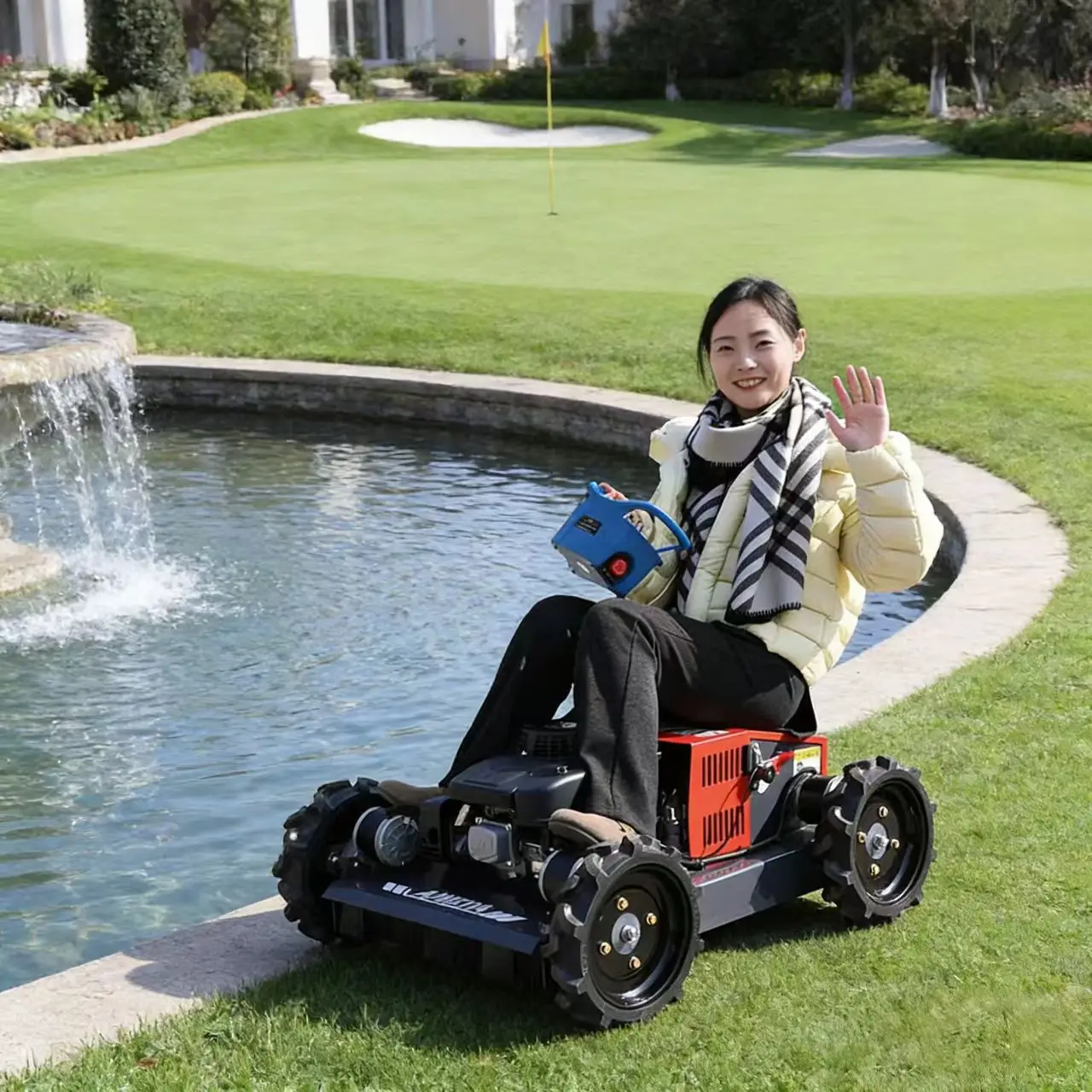 

Customized Multifunctional Remote Control Lawn Mower Orchard Weeding Grass Shredder All-Terrain Crawler Type Wholesale