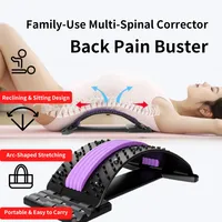Back Stretcher Multi-Level Adjustable Massager Waist Neck Fitness Lumbar Cervical Spine Cervical Spine Support Massager Tools