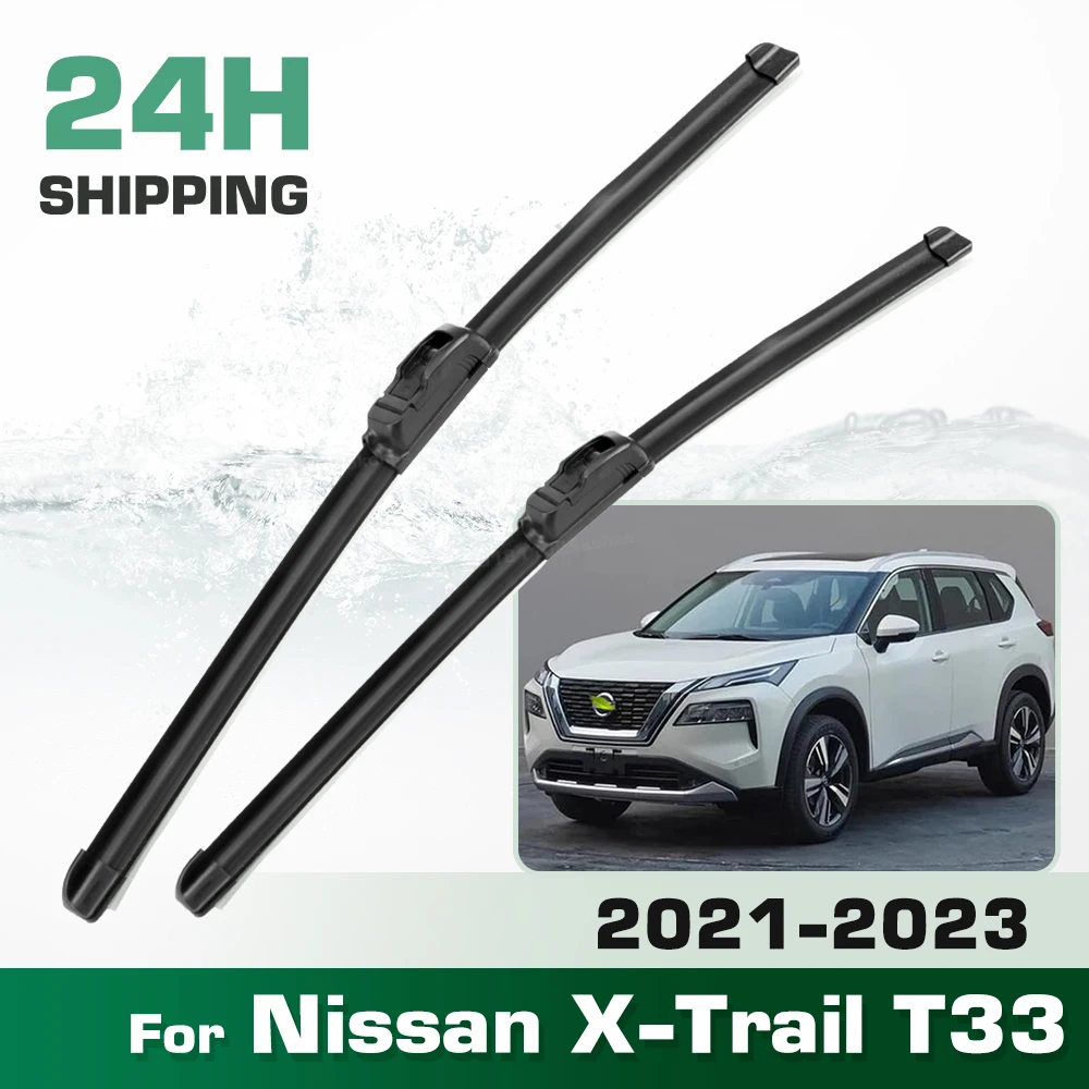 GREATROAD Wiper LHD&RHD Front Wiper Blades Set For Nissan X-Trail T33 2021-2023 Windshield Windscreen Window Brush 26