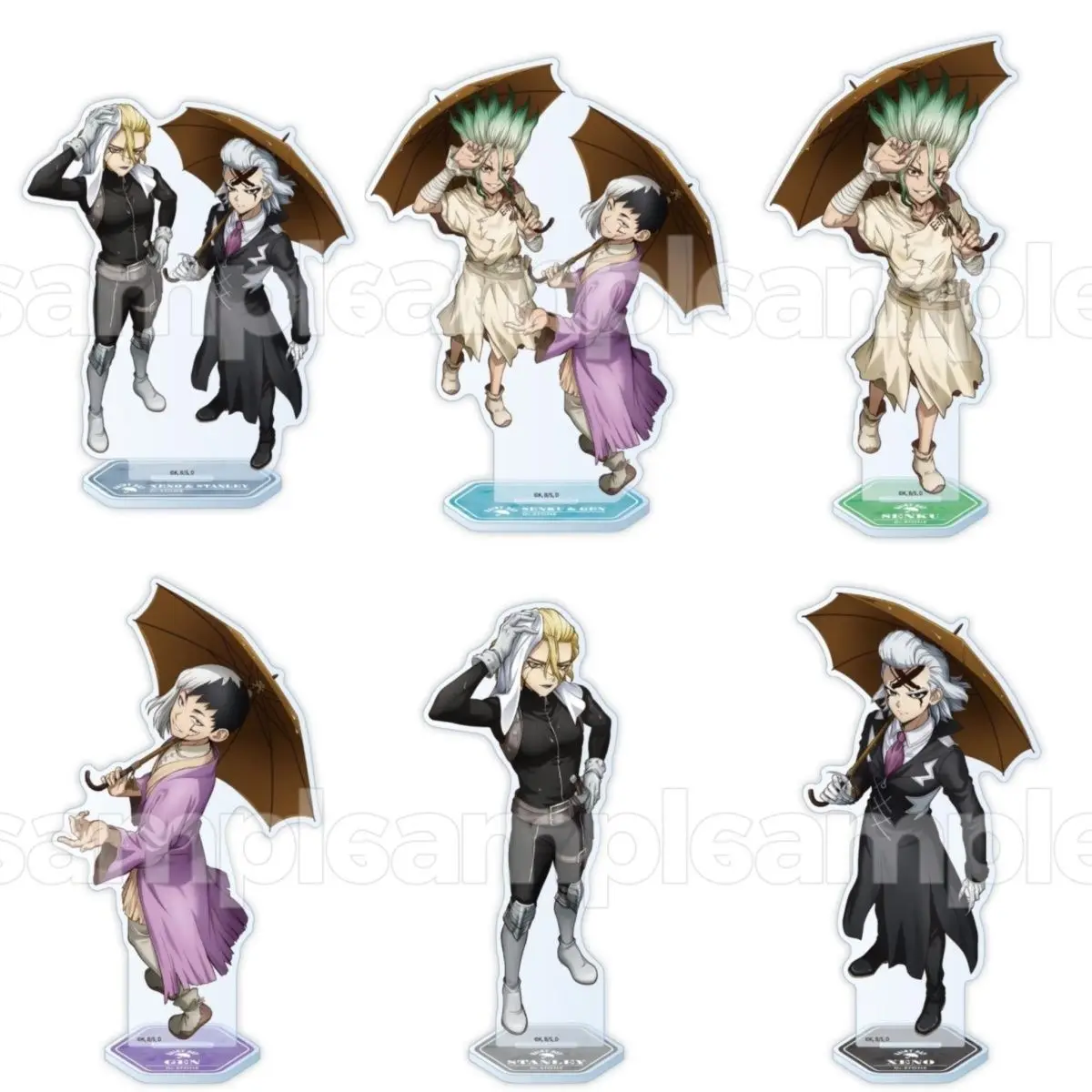Soporte acrílico Dr Stone Ishigami Senkuu figura exhibición colección de productos de Anime decoración de escritorio Accesorios de adorno