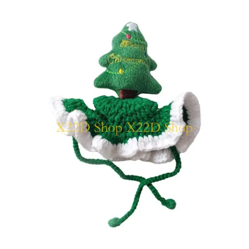 X22D Christmas Santa Hat Adjustable Dog Costume Hat Pet Cosplay Party Stage Props