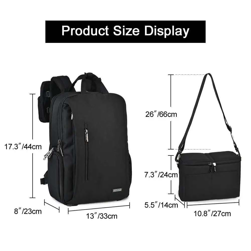 L5-3 Multifunctional Camera Bag for Canon Nikon Sony Laptop Ipad Outdoor Travel Bag for Men Women Cases Photography Accessories