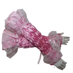 Hot Selling French Girls Pink Satin Lace Sleeve Role-playing Sissy Dress Sleeve Can Be Customized In Multiple Colors