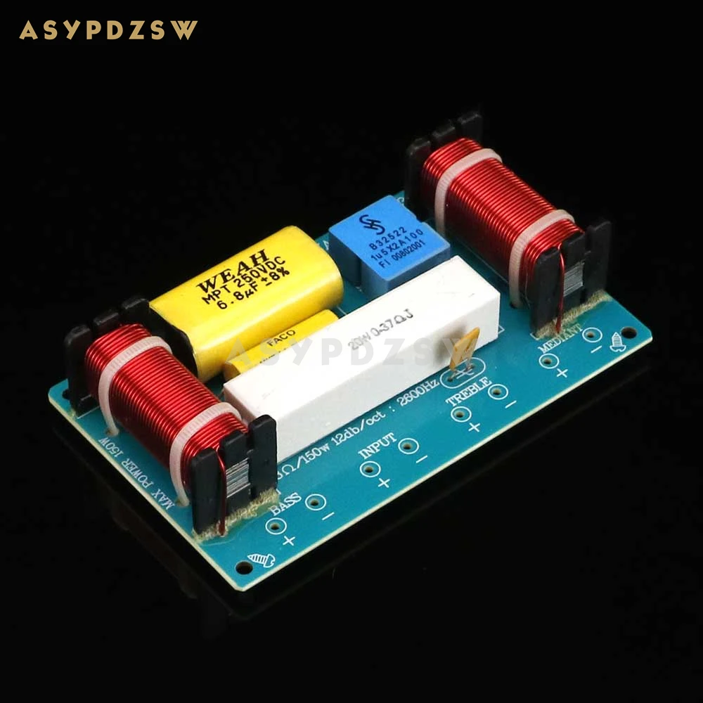 WEAH-338 TREBLE MEDIANT BASS 3-полосный динамик, плата делителя частоты 4–8 Ом, 120 Вт