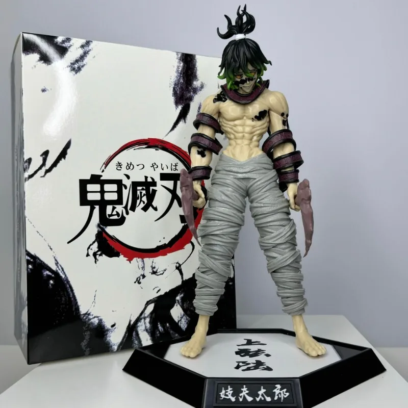 Demon Slayer Kimetsu no Yaiba Demon Gyutaro Statue Action Figurine Desk Collectible Anime Model Toys Figures Gift 30cm