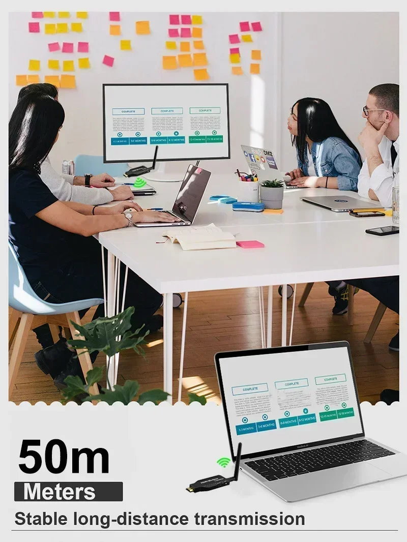 50M 5G 1080P HDMI-Kompatibel Wireless Audio Video Sender Empfänger Extender für PS4 Kamera Laptop PC zu TV Monitor Projektor – Detail 10