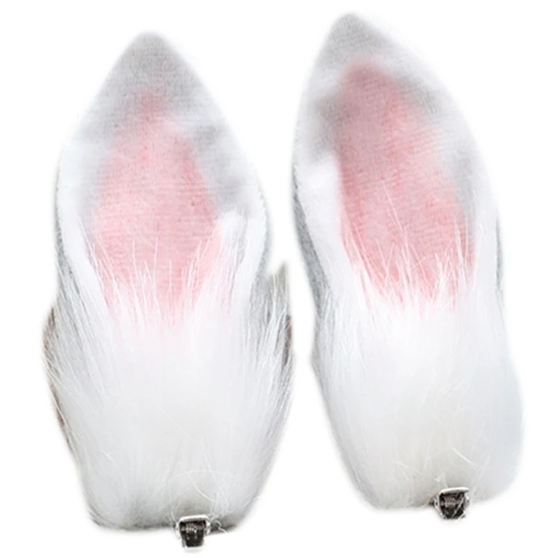 曲げ可能なウサギの耳の形のヘアクリップハロウィンコスチューム帽子女性男性用誕生日パーティーアニメテーマドロップシッピング