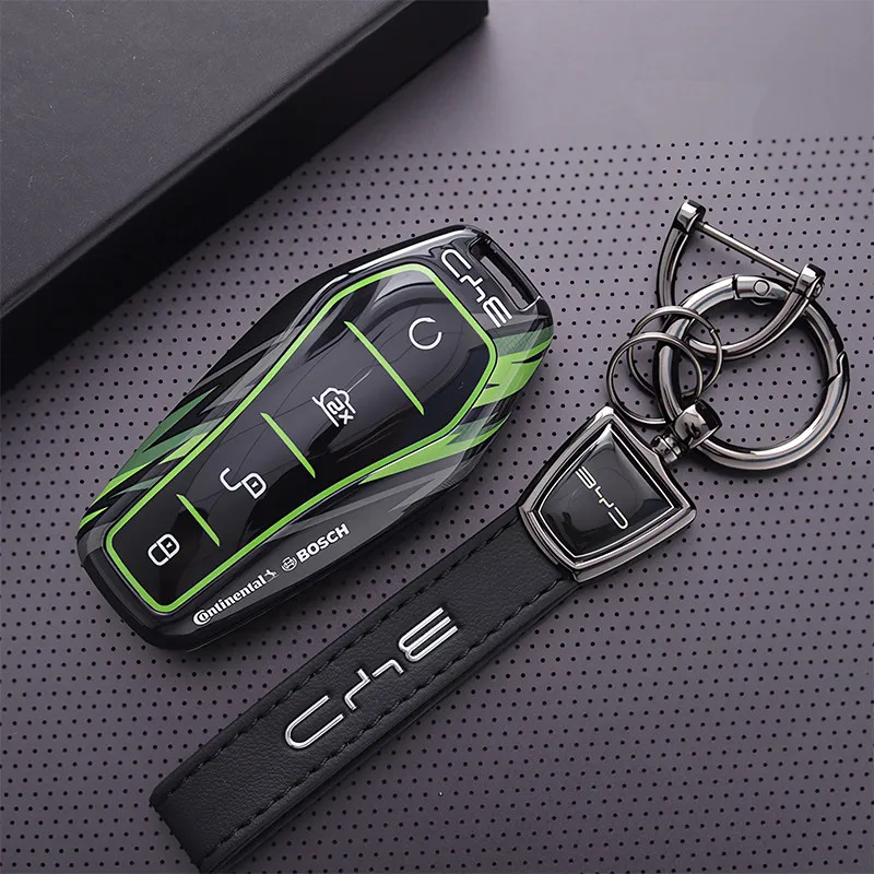Car Key Case For BYD Atto 3 Han EV Dolphin Durable Second Song Pro Tang Dm QIn PLUS MAX Yuan Key Holder Cover Chain