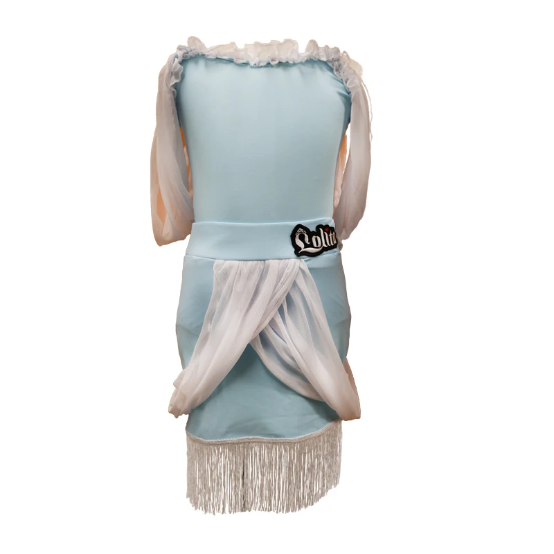 ชุดฝึกซ้อมมาตรฐานประสิทธิภาพระดับมืออาชีพและกระโปรงเต้นรําสําหรับการแข่งขันเต้นรําละตินสําหรับเด็กผู้หญิง