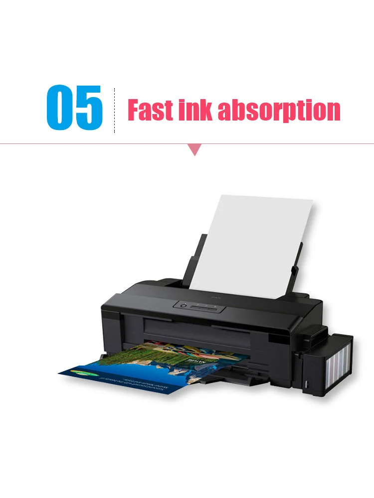 50 Blatt 105 g A4 doppelseitig beschichtetes hochglänzendes Fotopapier von Laserdrucker für den Druck von Menübildern und Bildern – Detail 6