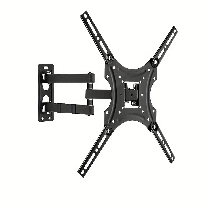 Full Motion TV Monitor Wall Mount Bracket Articulating Arms Swivel Tilt Extension Rotation for Most 10-32 Inch Flat Curved TVs