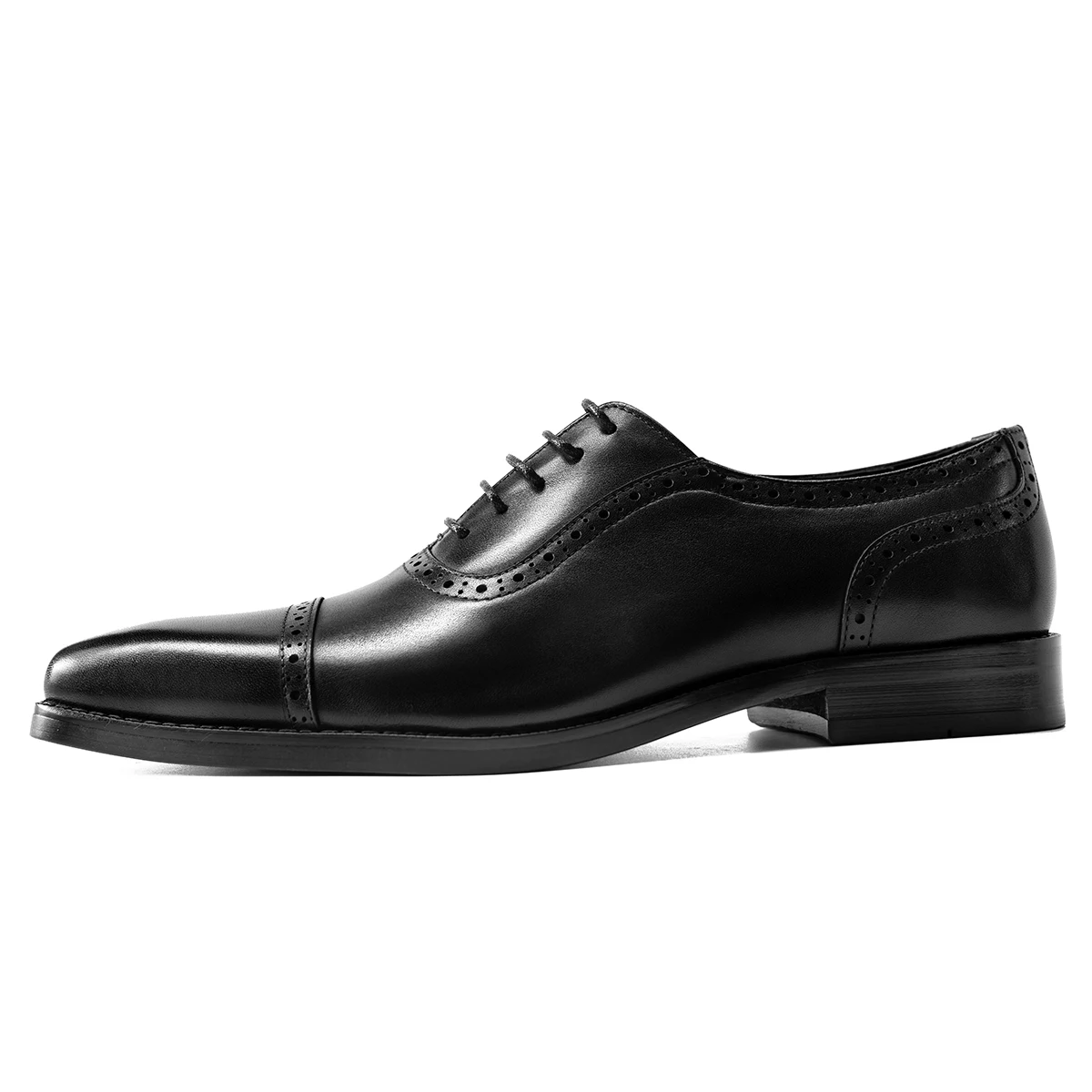 2024 Hanmce Oxford Shoes Fashion Genuine Leather Breathable Patent  Shoes For Men