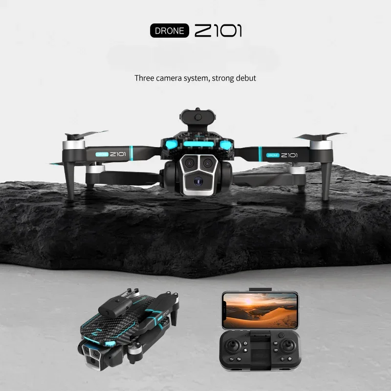 WZP PONG MINI Z101 Pro Max Drone 4K ESC Professional WIFI FPV Dron with Obstacle Avoidance Four-Axis Folding RC Quadcopter Toys