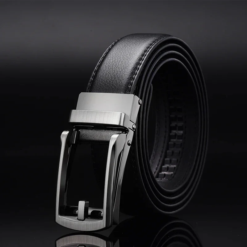 Men Belt Top quality cow genuine leather men's belt cowhide strap for male automatic buckle belts for men alloy buckle belt