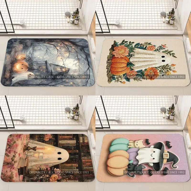 

Halloween Night Scene Living Room Decoration Home Sofa Non-Slip Carpet Study Bedroom Tatami Children'S Soft Floor Mat