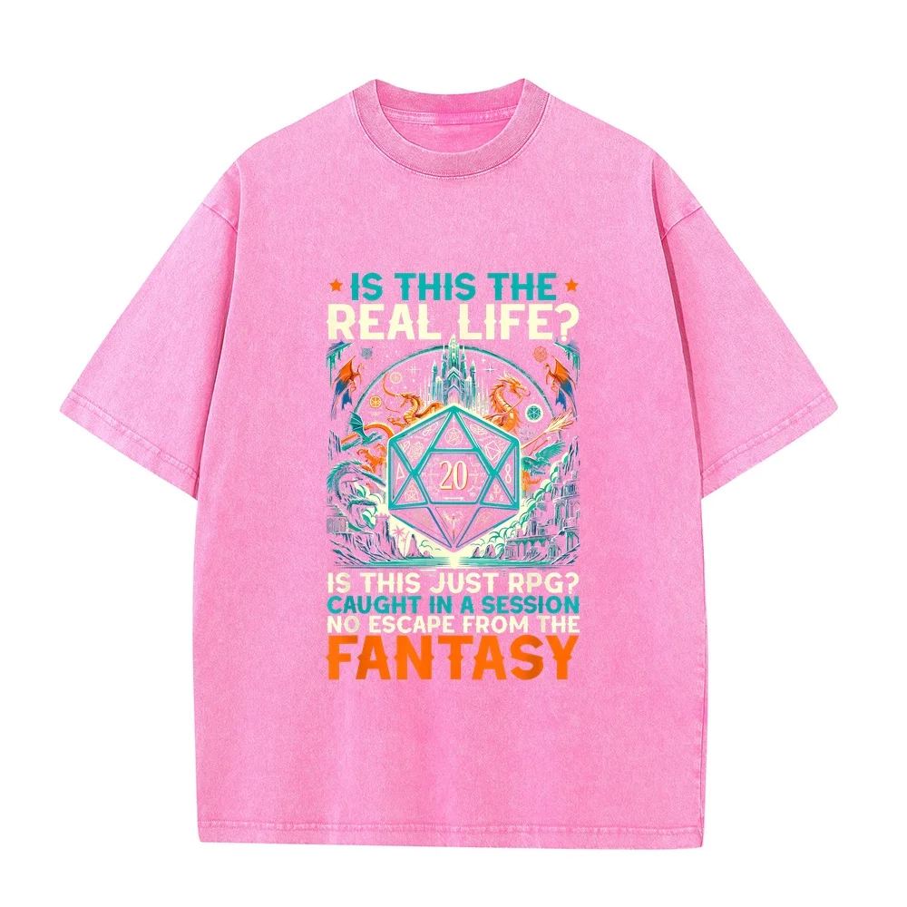 Role Playing Game RPG Master D20 Tabletop Funny Gamer T-Shirt 남자 Man T Shirt Cartoon Round Neck Versatile Short Sleeve Tee