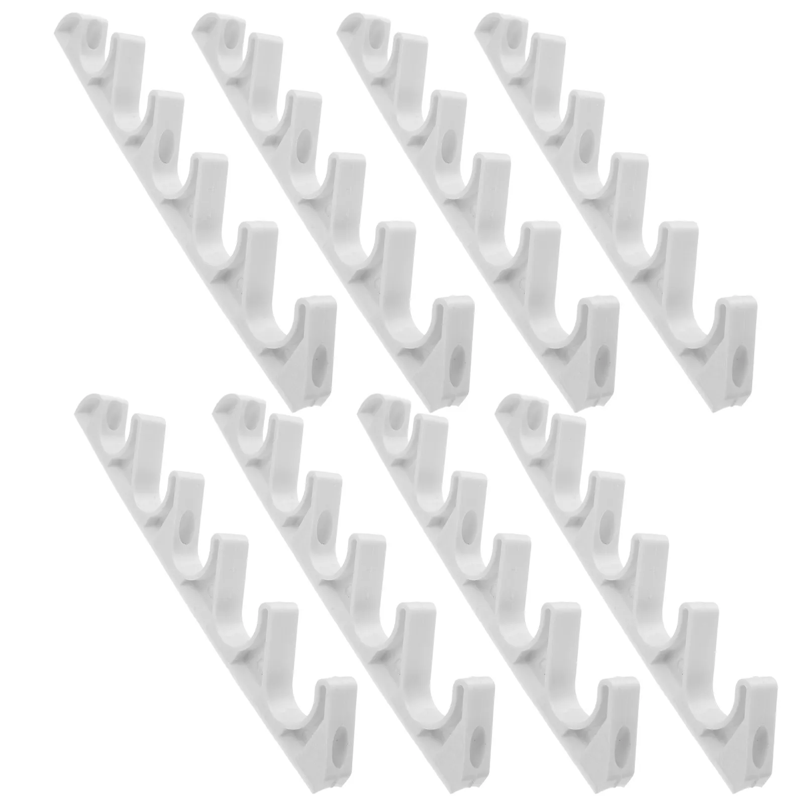 

8Pcs Outdoor Folding Lounge Chair Adjustment Bracket Nylon 5-Gear Recliner Connector Clips Secure Buckle Brace for Patio Garden