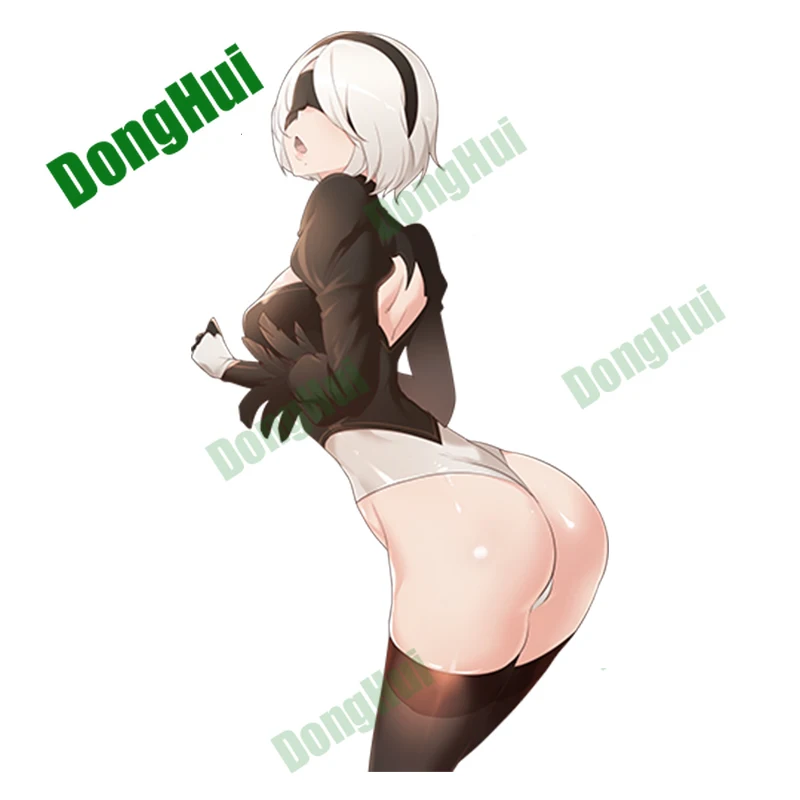 

Автомобильные наклейки на окна заднее лобовое стекло NieR Automata 2B стык DecalsHelmet планшет для кемпера
