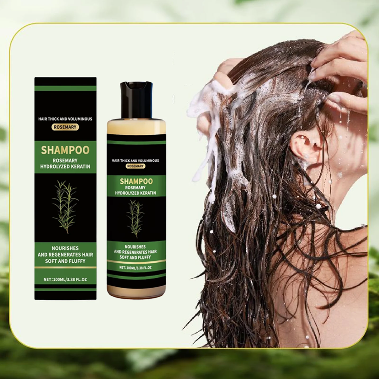 

Rosemary Hair Strengthen Shampoo Hair Growth Dense Hair Prevent Breakage Nourish Scalp Remove Dandruff Hair Volumizing Shampoo