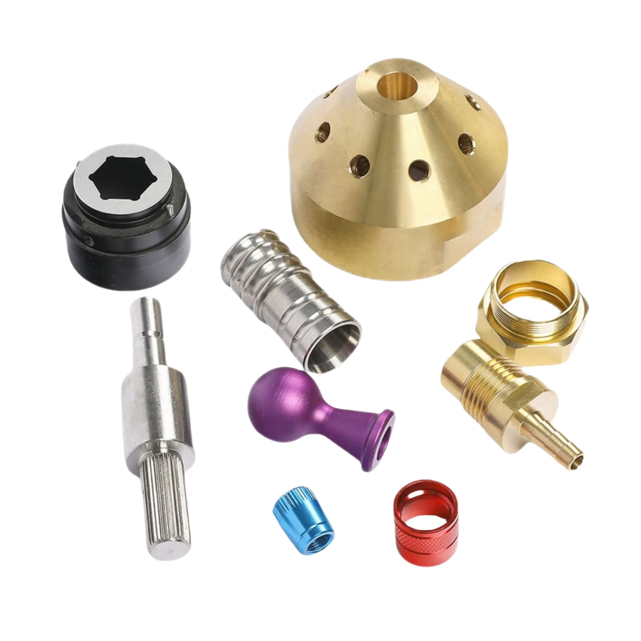 

Custom CNC Machined Brass Housing Metal Shaft Components for Instruments CNC for Metal