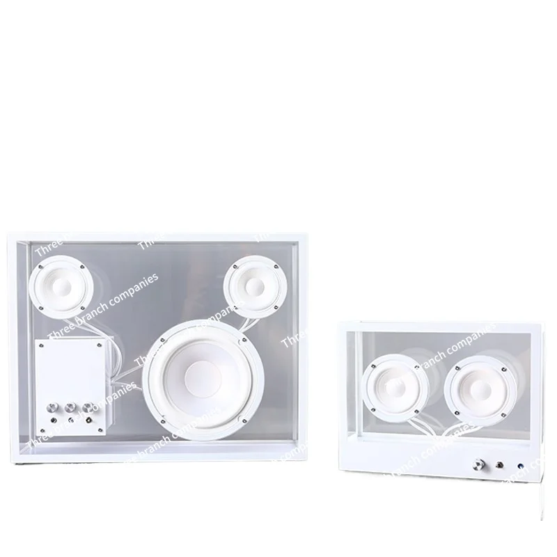 

Transparent audio ornament Nordic white square acrylic Bluetooth speaker