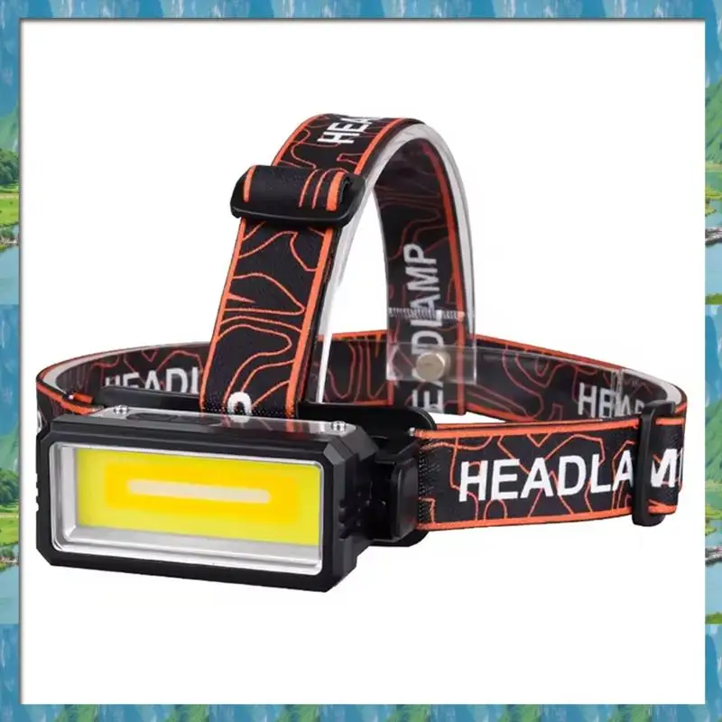Mar.High-Intensity COB LED Headlamp With Sensor Control, Waterproof Type-C Rechargeable Light For Camping And Fishing