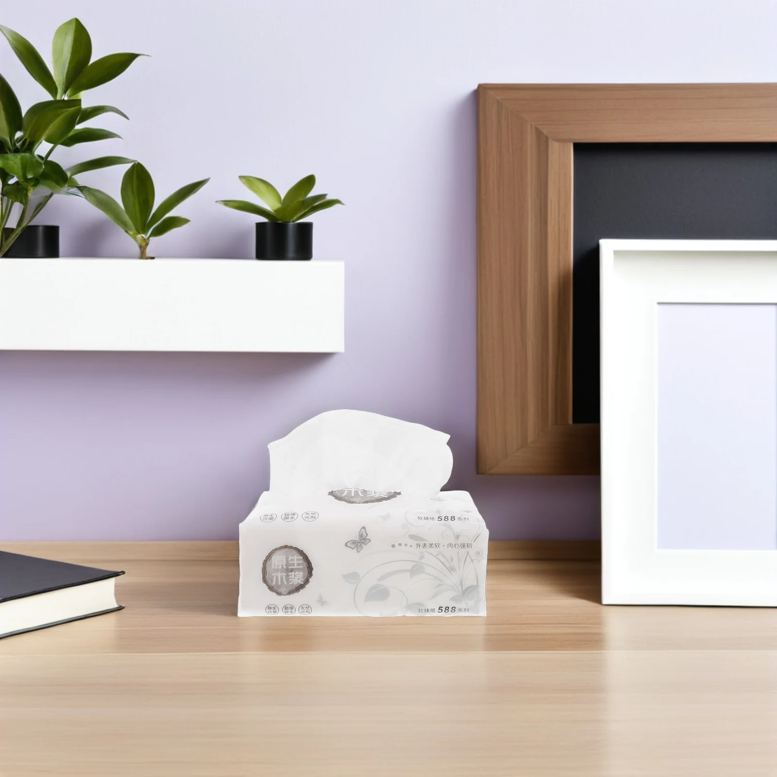 8 قطعة لب الوجه للفندق مطعم بار فندق استخراج المناديل الورقية المطبخ استخدام الأنسجة المنزلية الأبيض #2