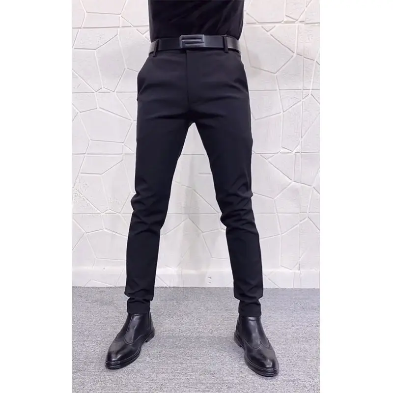 

2022 Casual Suit Pants Spring Autumn Men's Business Suit Pants Fashion Casual Slim Men's Work Pants Classic Long Trousers S49