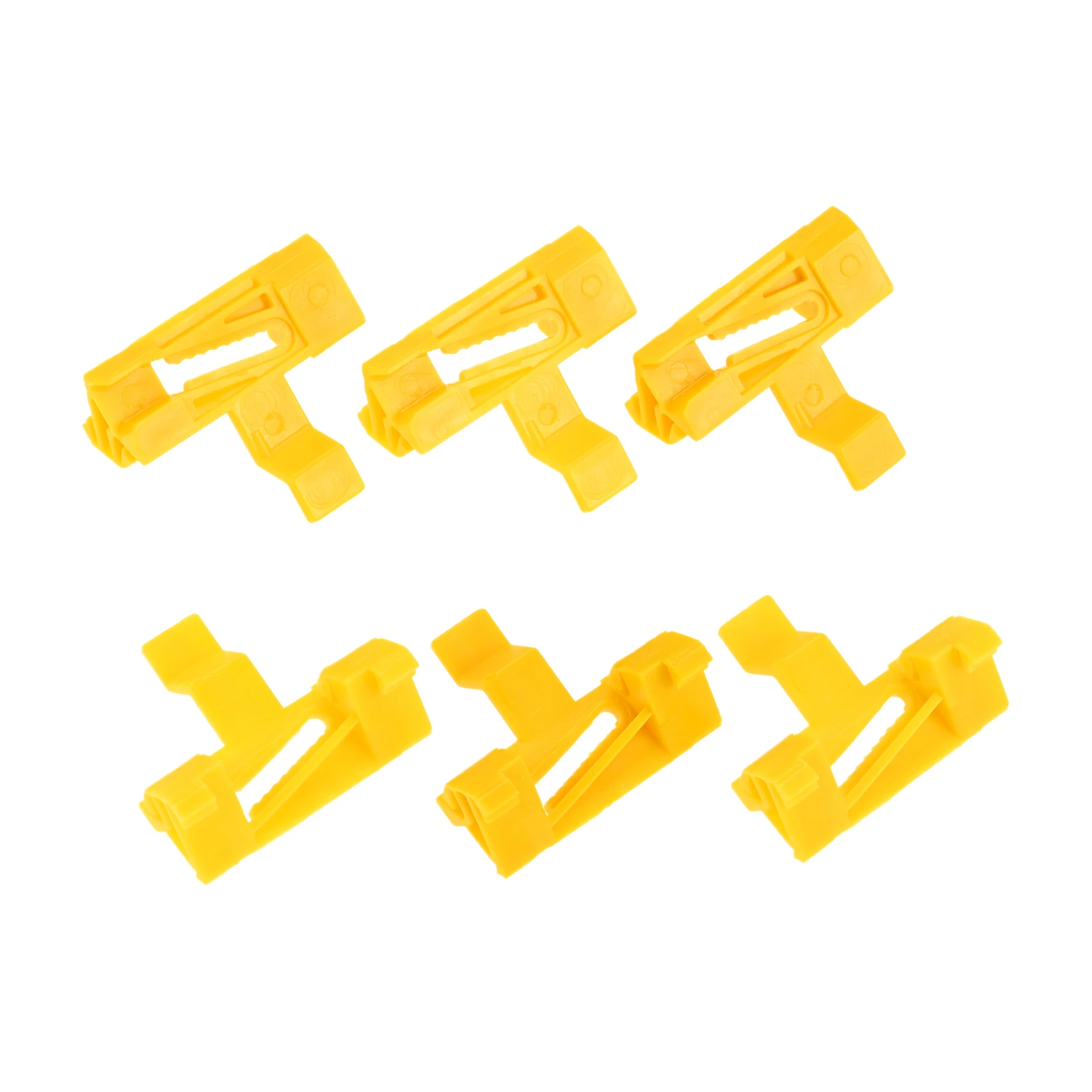 6pcs Car Plastic Windshield Moulding Side Trim Clips Fastener For Volvo S60 XC70 V70 2000-2009 Replace 30678009 9484524 Yellow