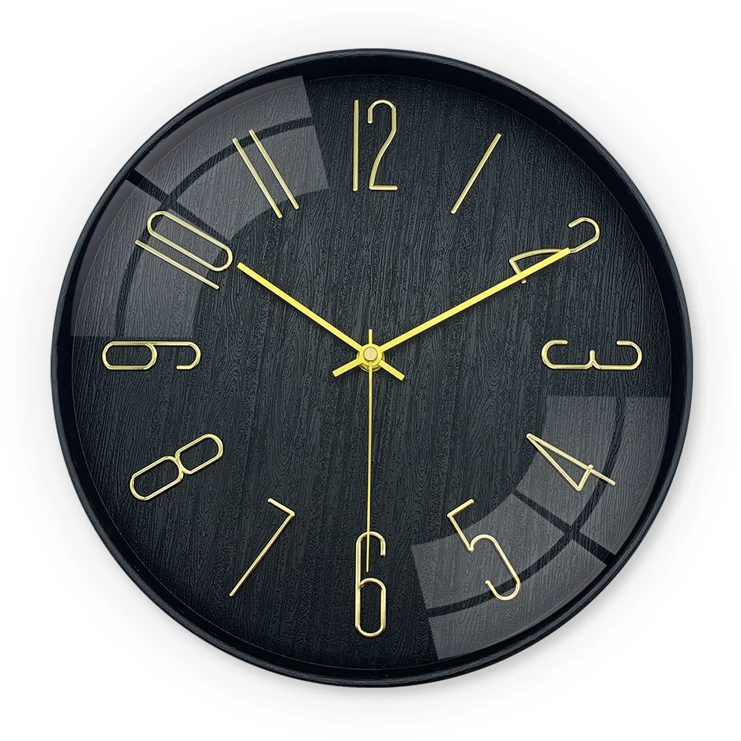12 Inch 30cm Hot Style Minimalist Three-dimensional Digital Wall Clock Silent Clocks Living Room Home