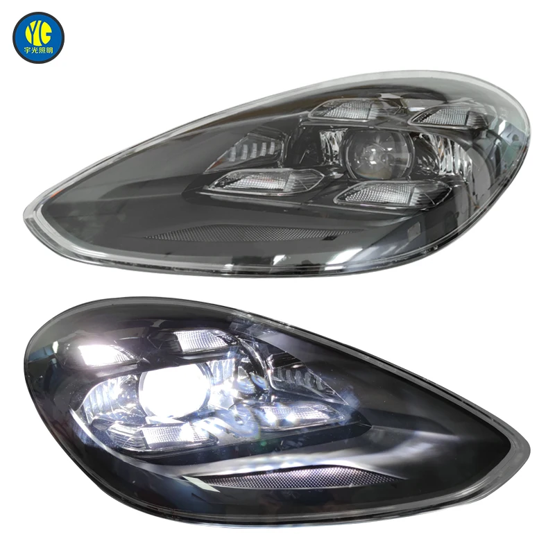 26 Style For Porsche Panamera 2017-2022 971 LED Matrix Headlights High Configuration Upgrade Head Lights Plug And Play Head Lam