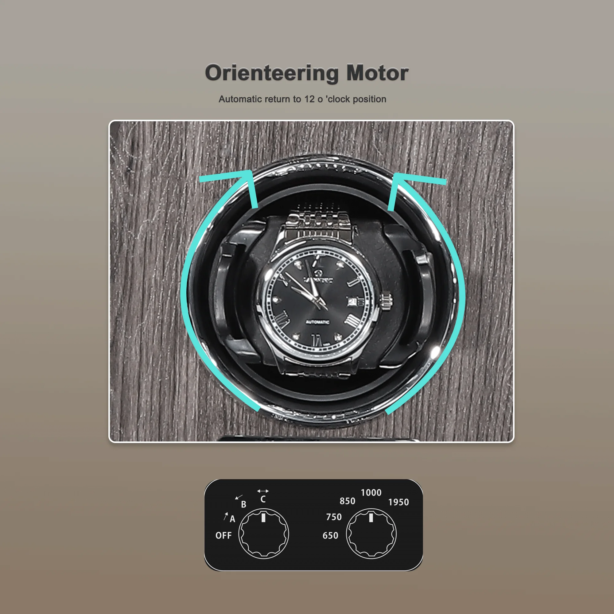 Luxury Leather Watch Winder Case with 8 Slots Automatic Watch Storage Box Safe Winders for Men And Women