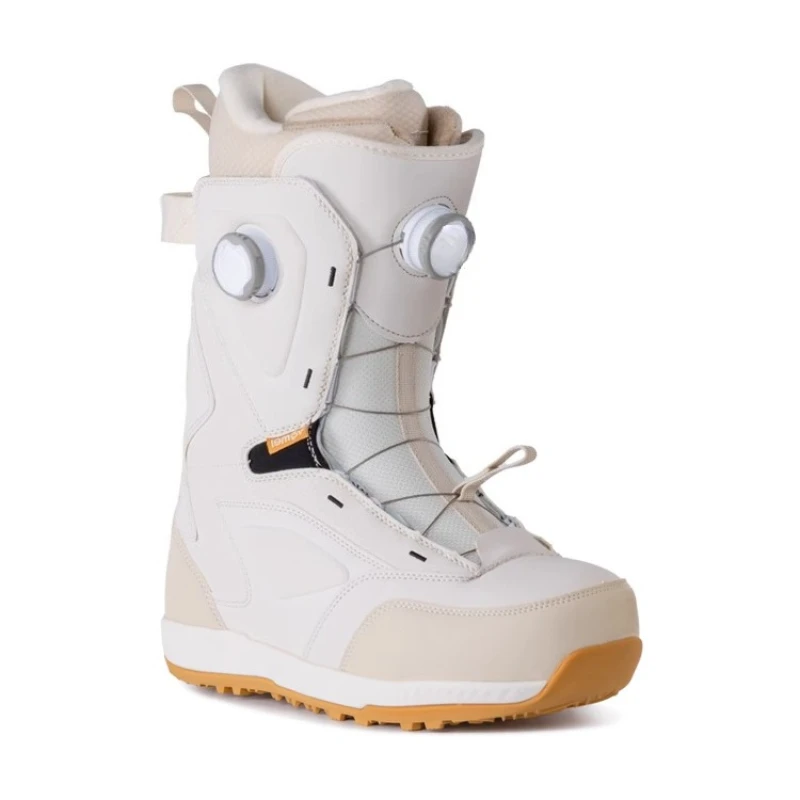 

Veneer all-round engraved smooth flat fast wear double buckle Freestyle Skiing boots