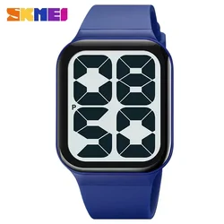 SKMEI-reloj de pulsera deportivo para hombre y mujer, cronógrafo Digital con alarma y fecha, resistente al agua, con luz trasera, 5bar, 1995