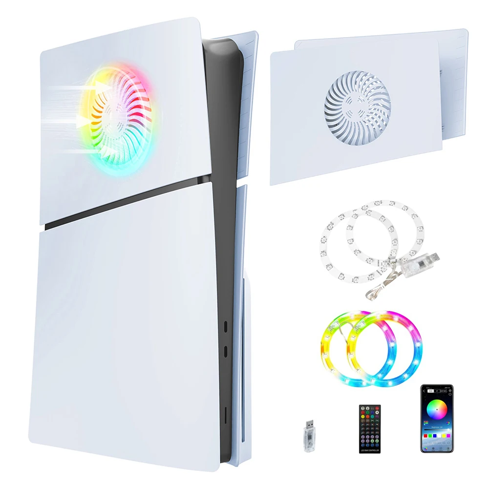 

Сменный корпус с вентиляционными отверстиями для охлаждения, защитный чехол с защитой от царапин, сменный корпус из АБС-пластика премиум-класса для PS5 Slim