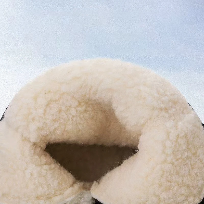 Herren-Winterschuhe, warme Schneestiefel, kniehohe Herren-Winterschuhe, dicke, flauschige Winterschuhe für Herren. – Detail 4