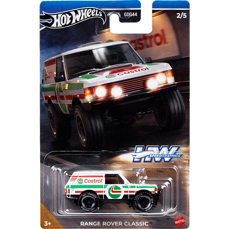 Hot Wheels Silver Series 1:64 GDG44 Simulação Tema Série de carros Brinquedo de coleção de captador de veículos off-road