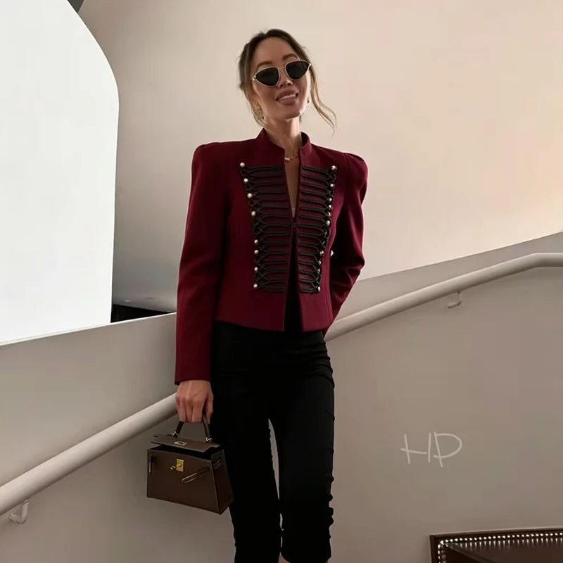 Jackets Women's Autumn 2026 New Retro Fashion Slim Short Coats Elegant Youth Street Warm Women's Jackets Chic Autumn Travel Coat