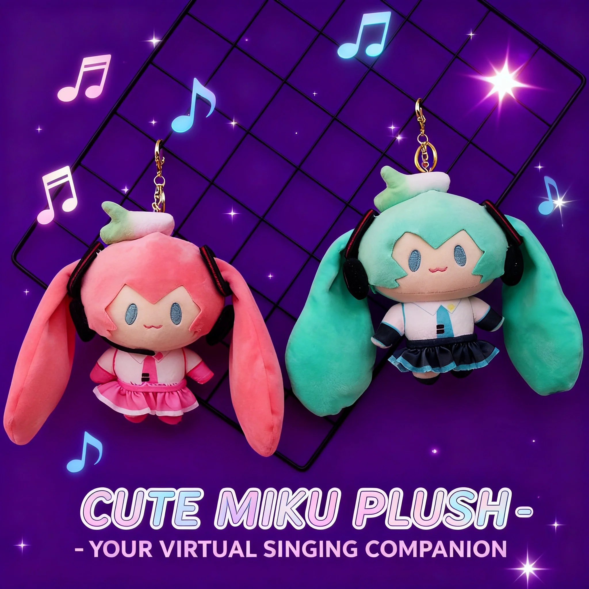 

Плюшевая кукла-брелок из серии аниме Hatsune Miku, мягкая игрушка, милый подарок на день рождения для девушки, кавайные куклы, коллекционная фигурка