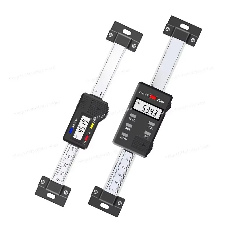 Digital Display Horizontal Vertical Ruler Displacement Sensor Machine Tool Grating Ruler Positioning Electronic Ruler 0-1000mm