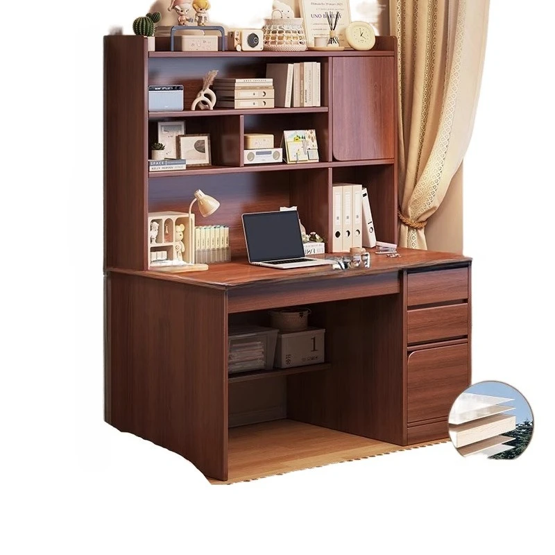 

Solid wood student home learning to write bedroom bookcase drawer adult computer desk
