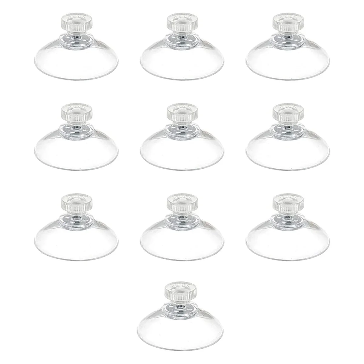 10pcs 40mm Suction Cup with -Screw and Knurled Nut, Suction Cup with Thread, Sucker Pads for Glass Table Top