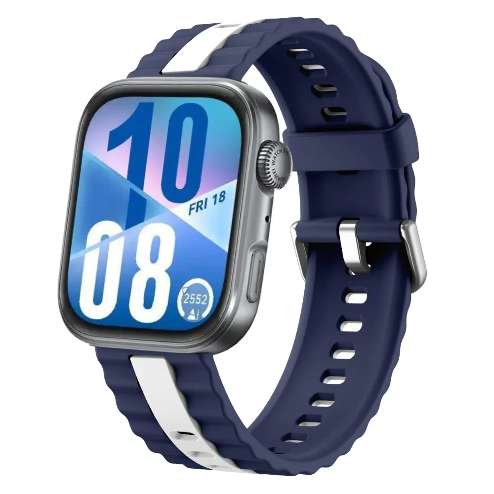 حزام سيليكون بلونين لساعة Huawei Watch Fit 4/4 Pro Sport سوار معصم مريح لساعة Huawei Watch Fit 4/3 استبدال الفرقة #2