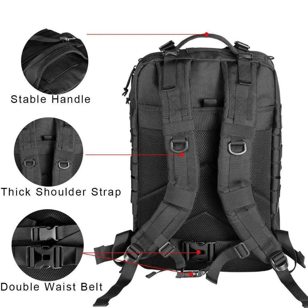 50L/30L Tactical Military Backpack Camping Trekking Fishing Bag Waterproof Rucksacks Men Large Capacity Travel Hunting Backpack